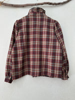 Carregar imagem no visualizador da galeria, Camisa em flanela c/ folho BRIGITTE
