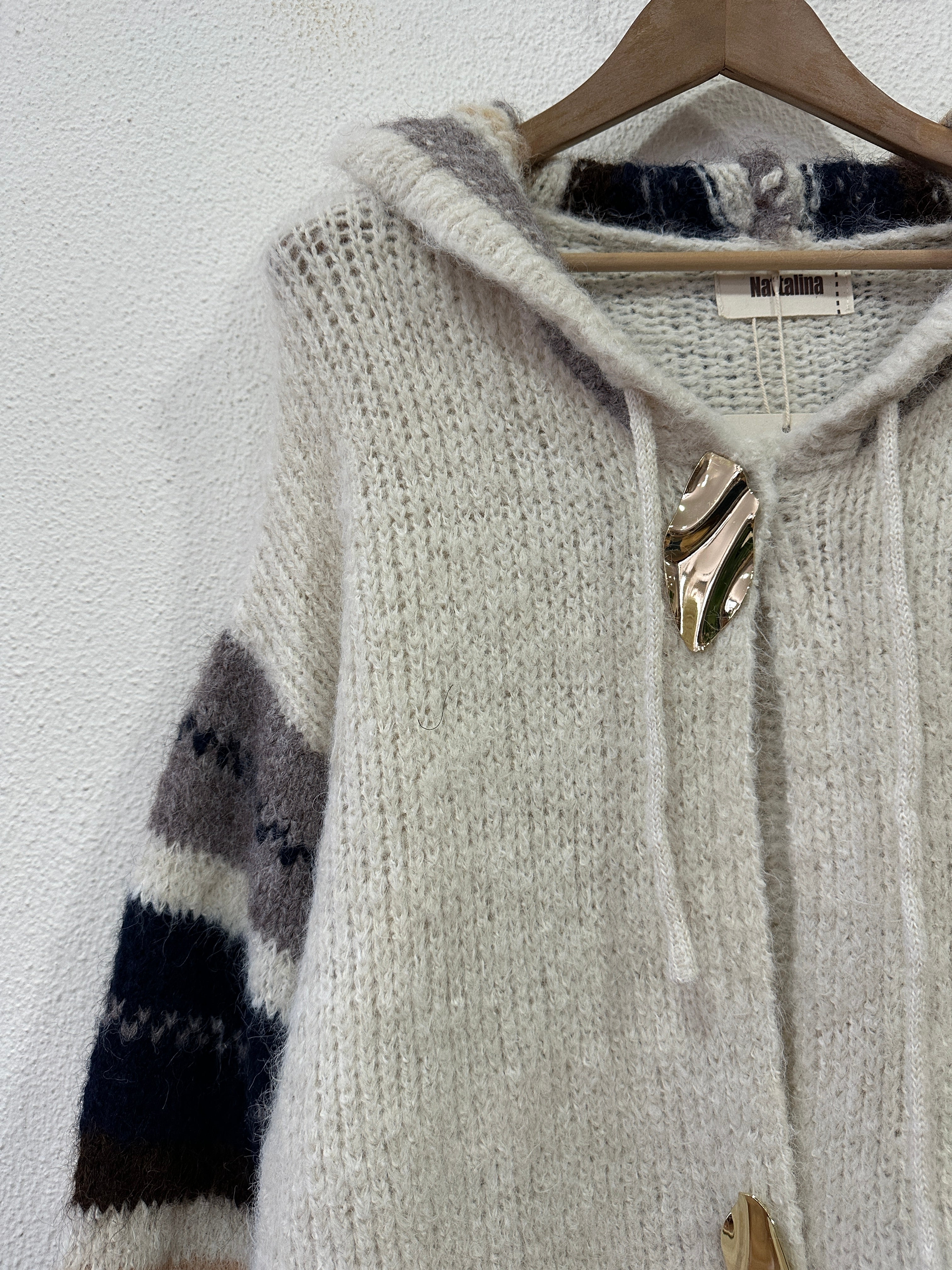 Casaco de malha c/ capuz ALASKA