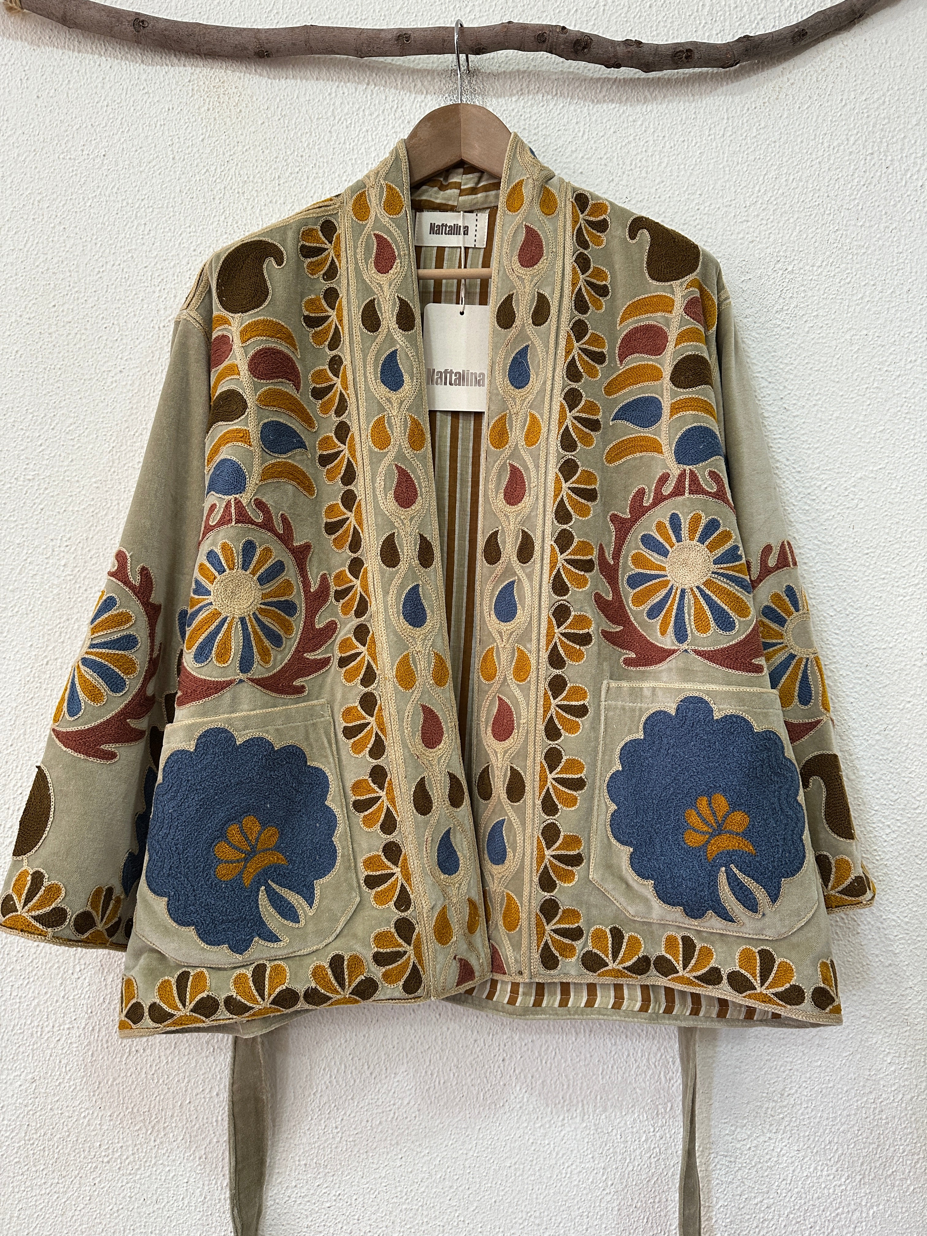 Kimono em veludo bordado DURGA