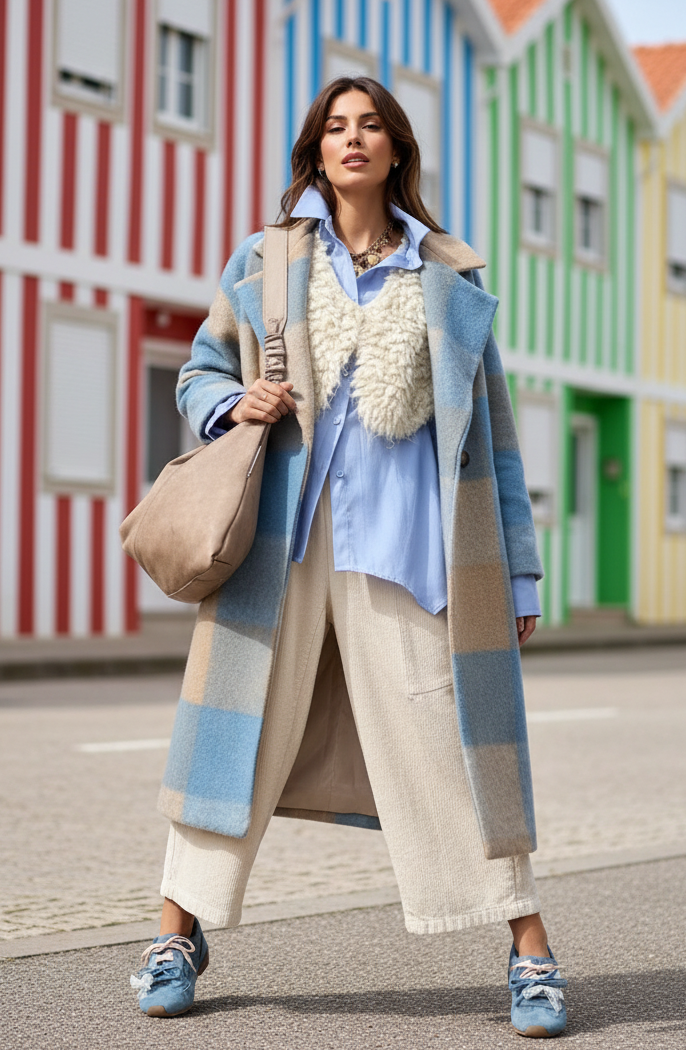 Sobretudo em fazenda forrado LIVERPOOL