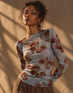 Chargez l'image dans la visionneuse de la galerie,Camisola em tule elástico c/ aplicações em veludo NAOMI
