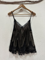 Load image in the gallery viewer,Top em veludo cristal c/renda AMETHYST
