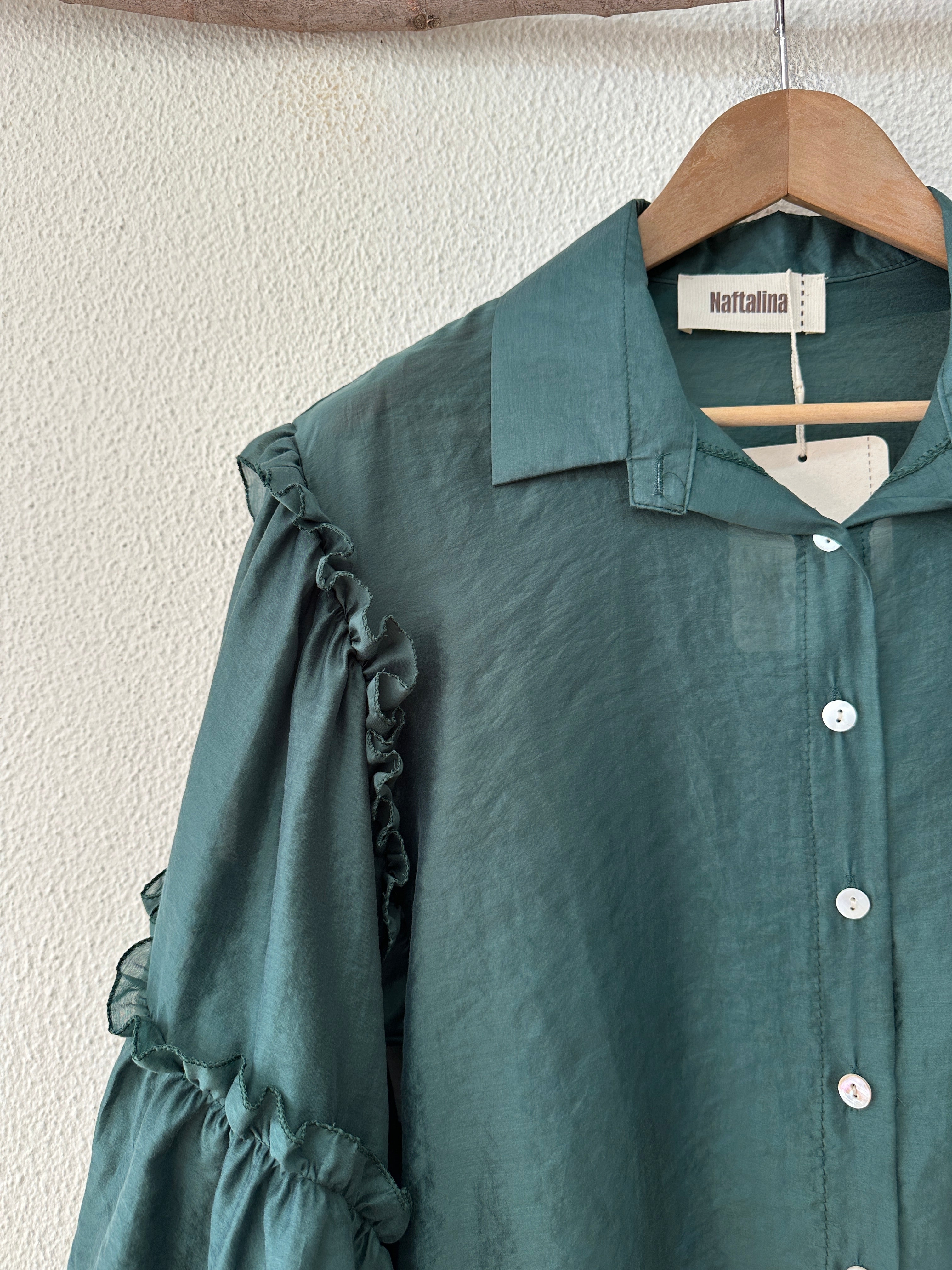 Camisa c/ mangas mariposa OLIVIA