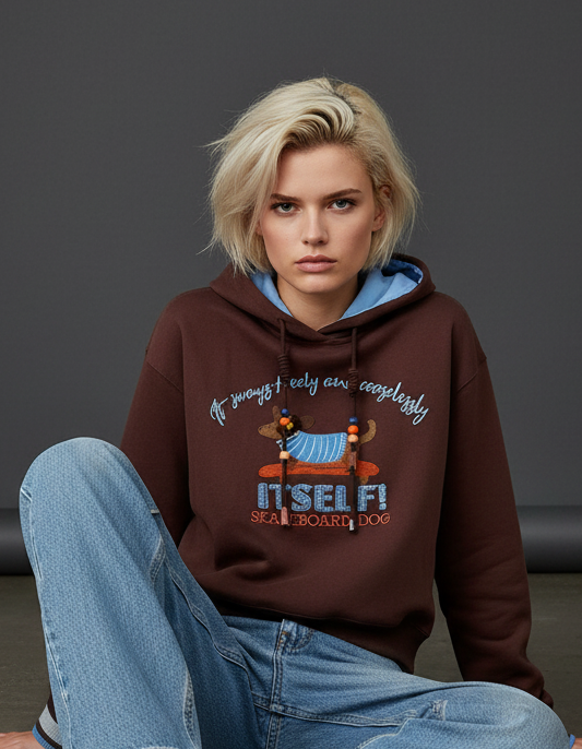 Camisola c/carapuço bordada SKATEBOARD