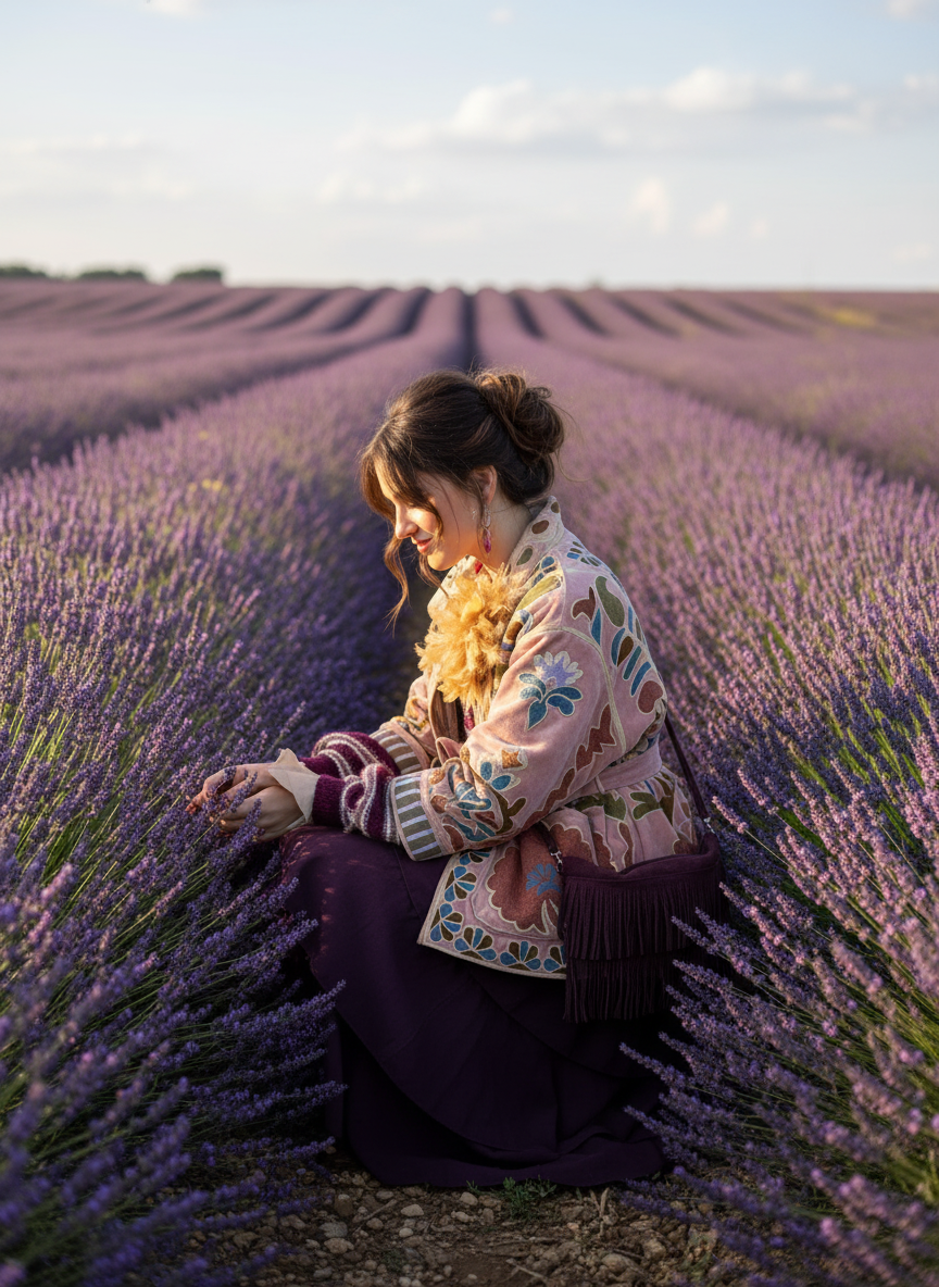 Kimono em veludo bordado RAHDA