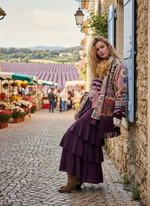 Carregar imagem no visualizador da galeria, Kimono em veludo bordado RAHDA
