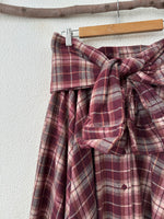 Carregar imagem no visualizador da galeria, Saia de fazenda c/cinto em mangas de camisa CÓRDOBA
