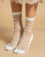 Carregar imagem no visualizador da galeria, Meias curtas semi-transparentes DELICATE (vários padrões)
