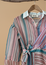 Carica l'immagine nel visualizzatore della galleria,Vestido efeito traçado KIYOMI
