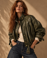 Cargue la imagen en el visor de la galería,Bomber estilo biker em ecopele SAVAGE
