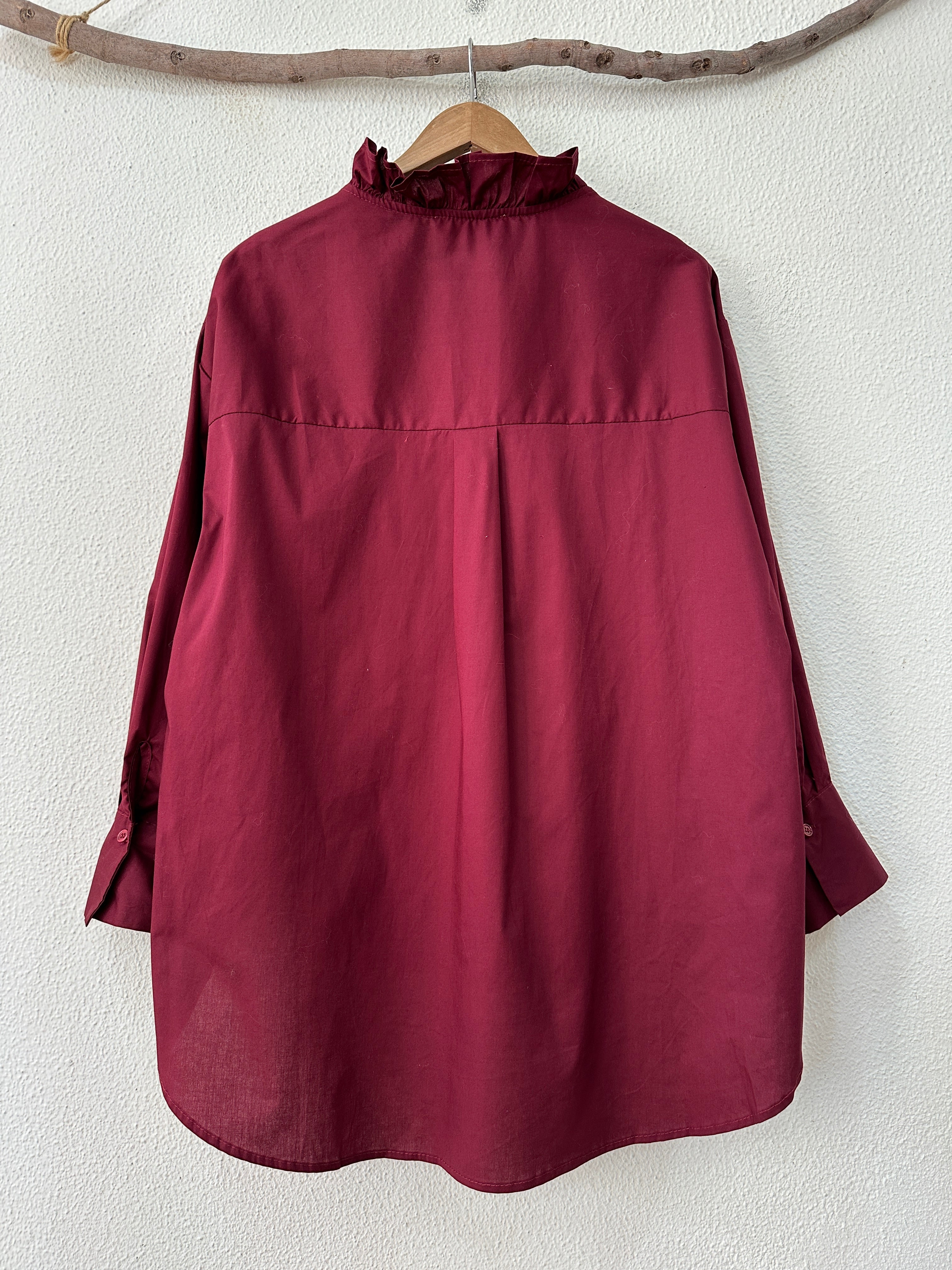 Camisa oversize c/ folho MARISE