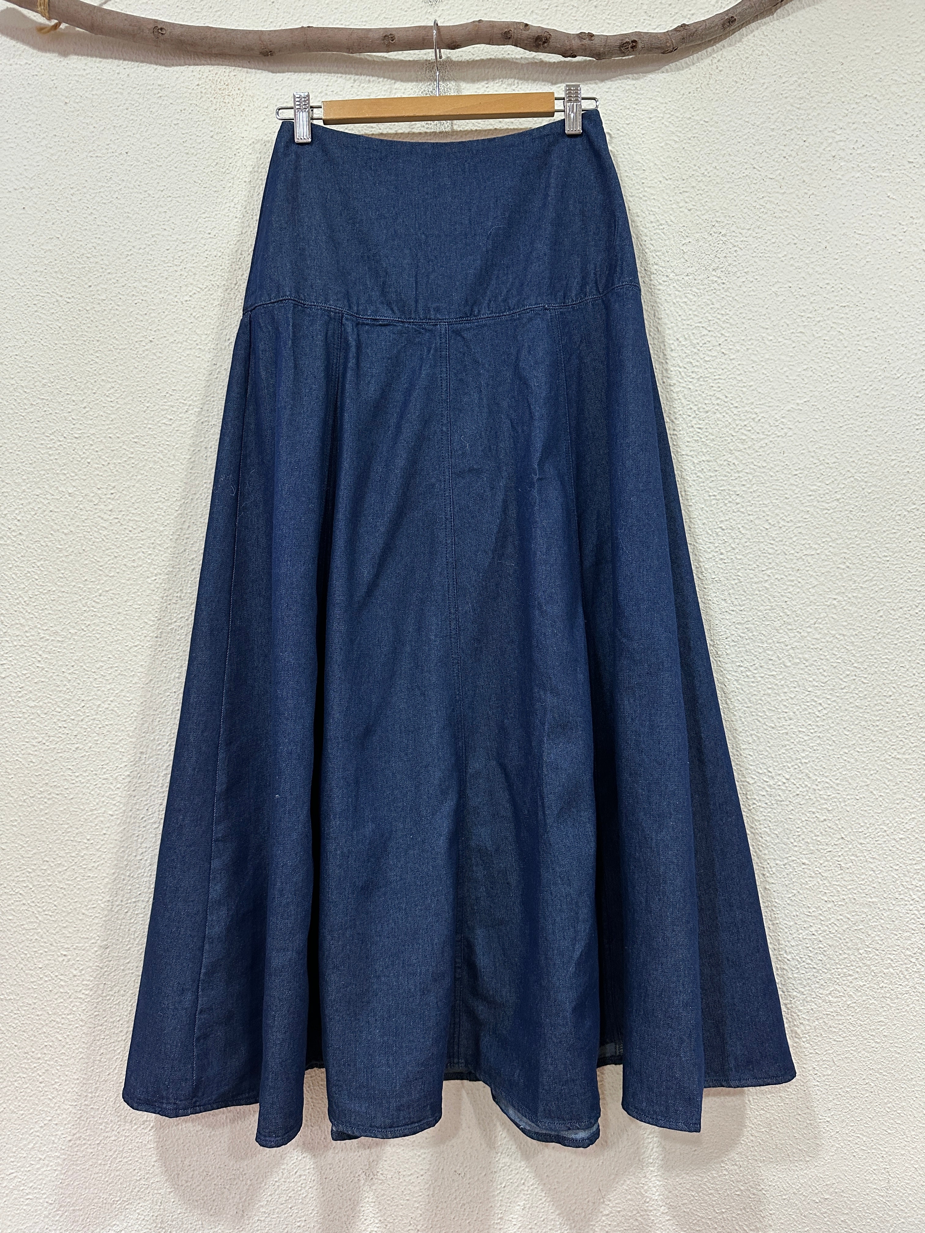 Saia comprida denim LAYLA