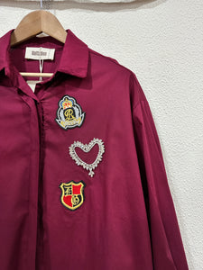 Camisa oversize c/aplicações ROYAL