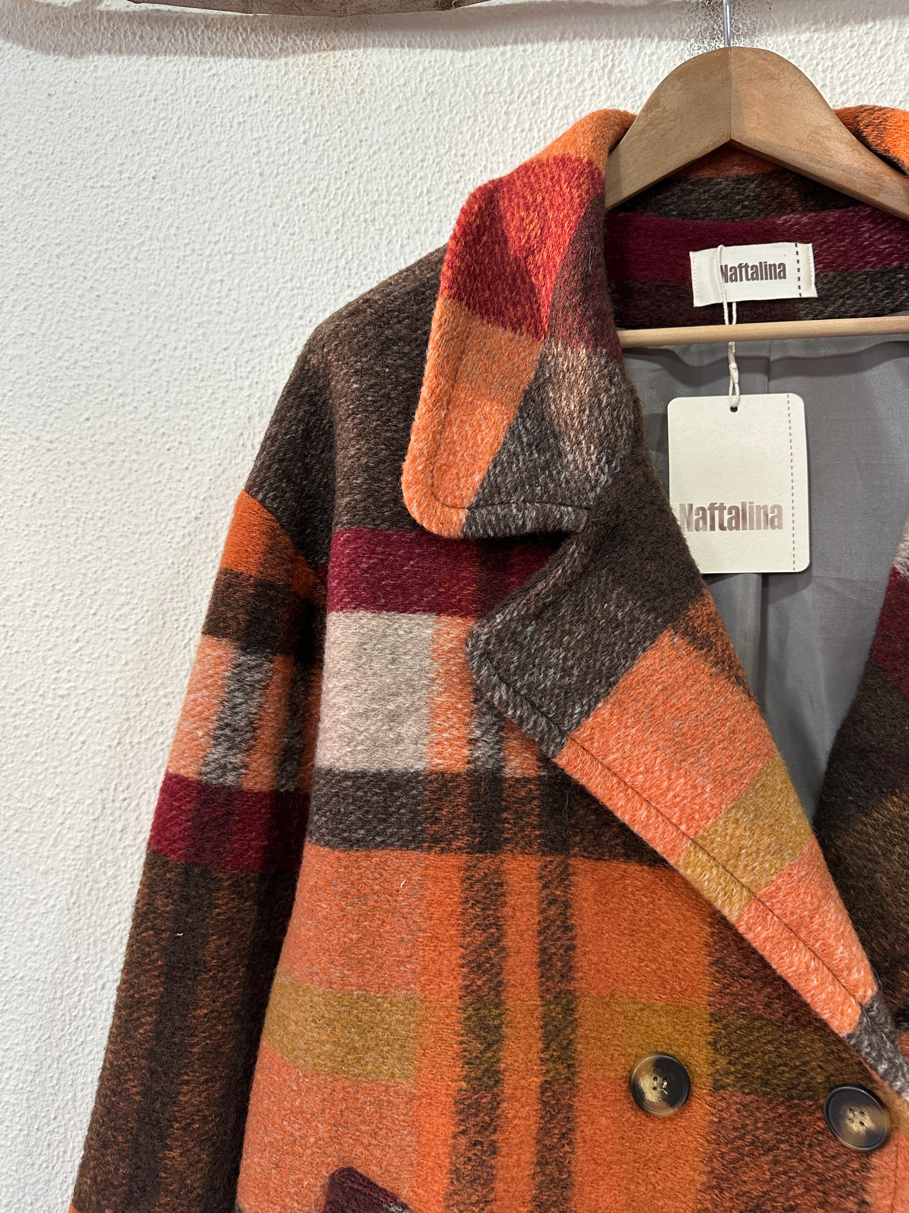 Sobretudo em fazenda oversize PUMPKIN