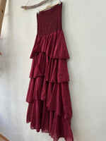 Chargez l'image dans la visionneuse de la galerie,Vestido maxi cai-cai c/ folhos CANNES
