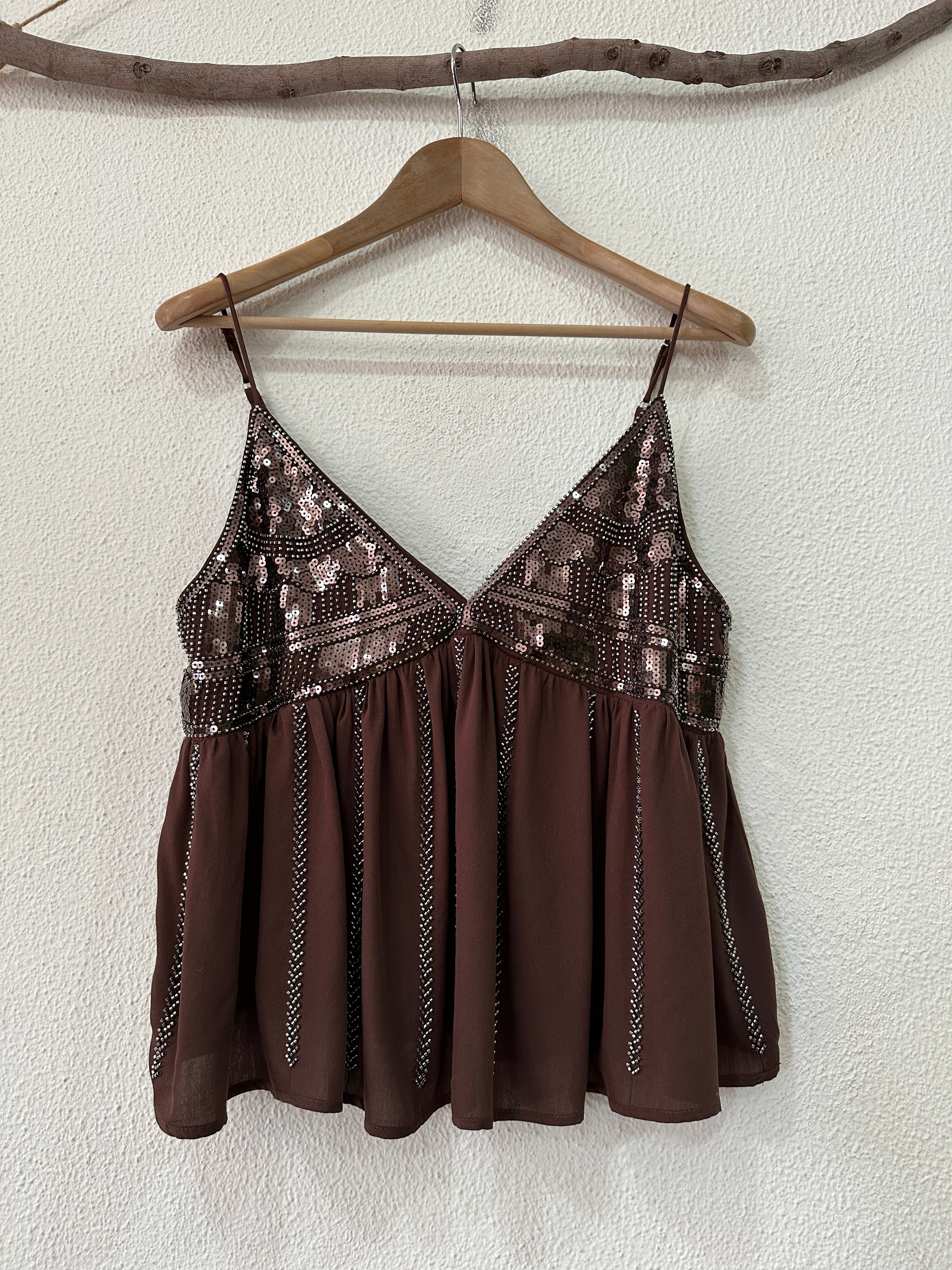 Top brilhante bordado KARISMA