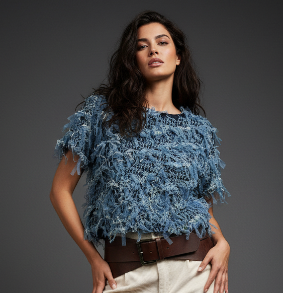 Camisola de manga curta forrada TIMBAL