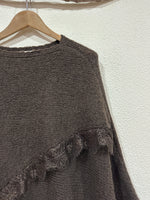 Load image in the gallery viewer,Camisola de malha cruzada c/renda CATHERINE
