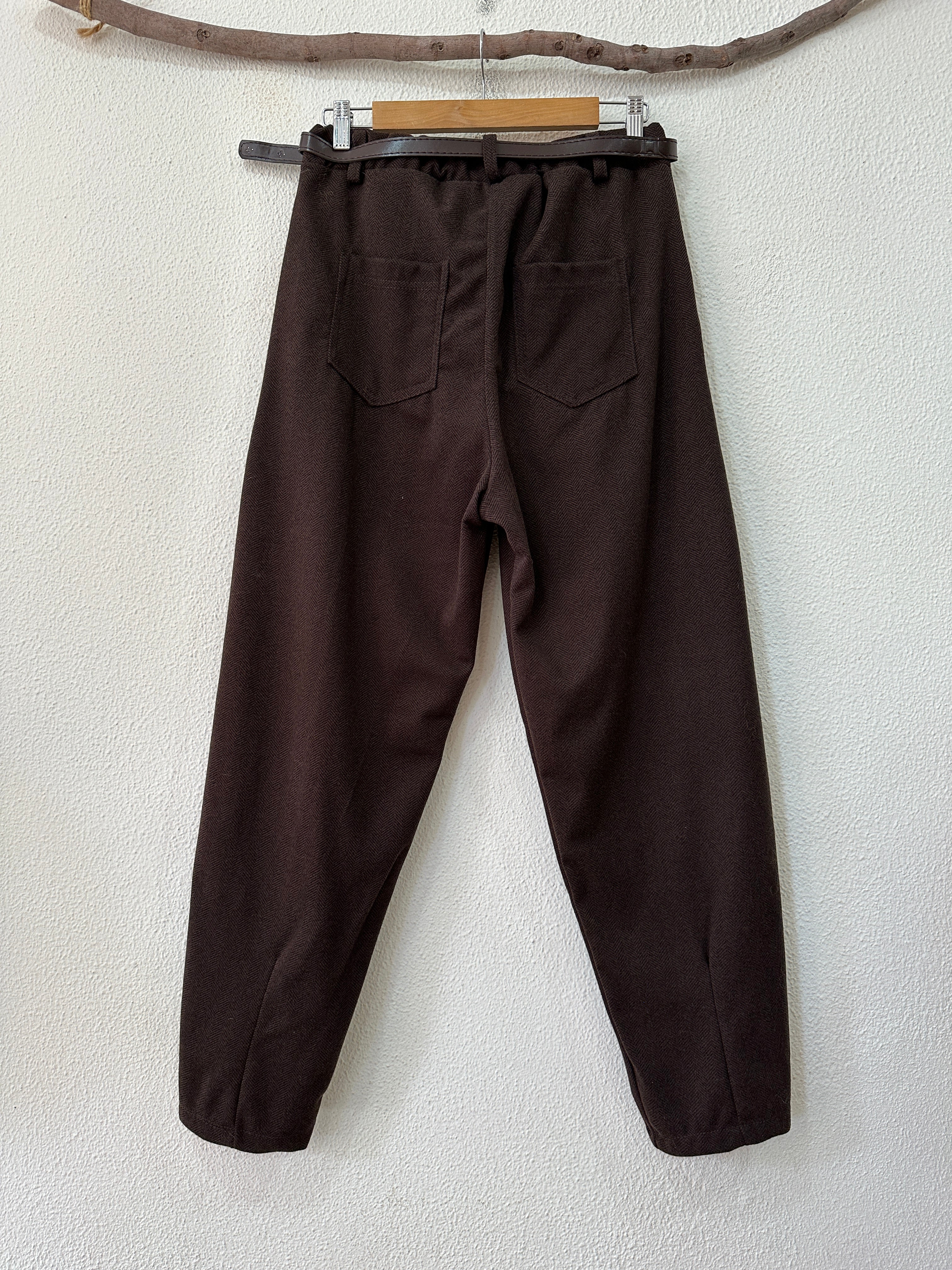 Calças estilo baggy em malha espinhada PRIYA