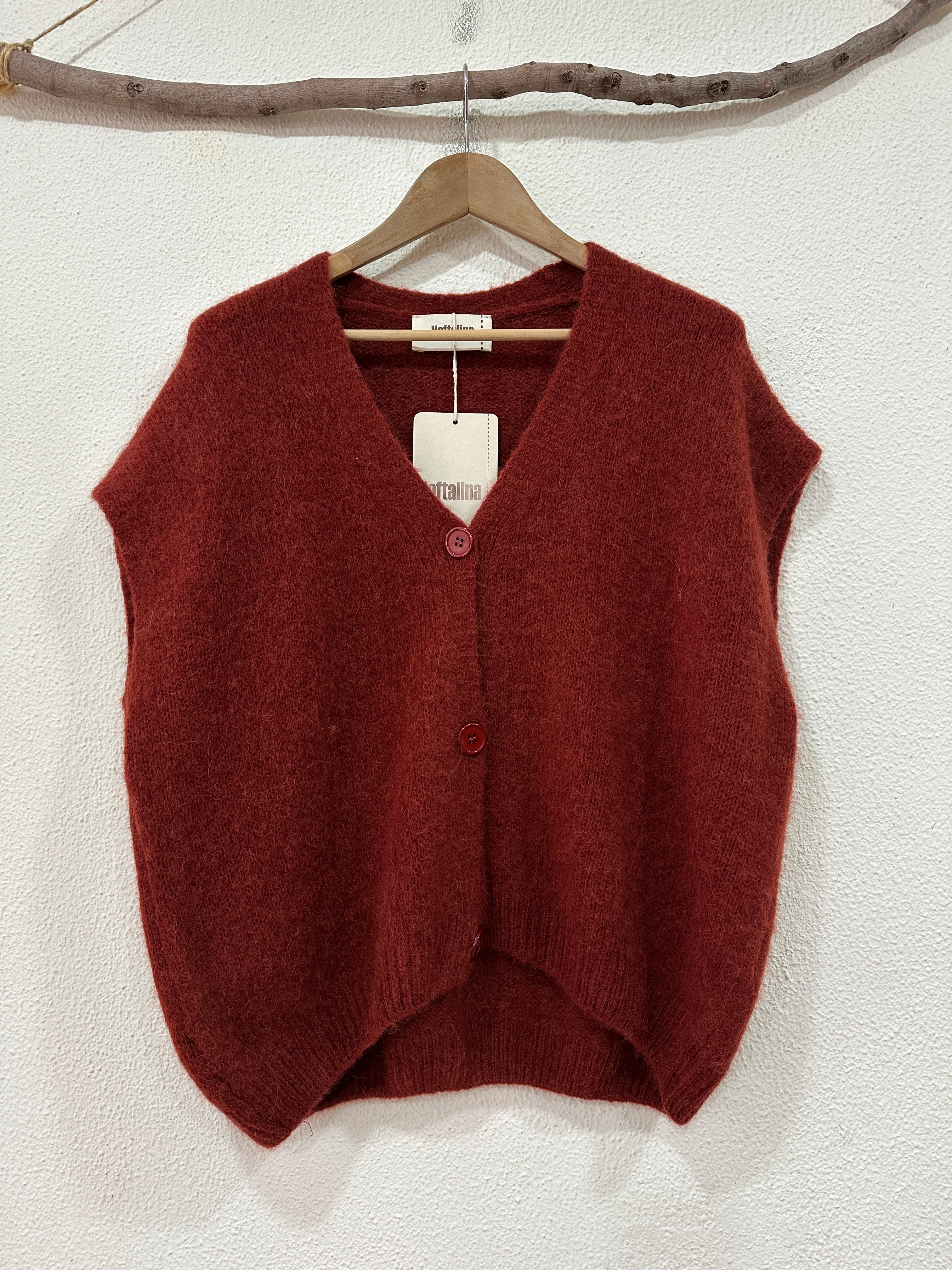 Colete oversize em malha ALPES