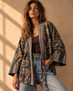 Carica l'immagine nel visualizzatore della galleria,Kimono forrado c/ cinto SPARROW
