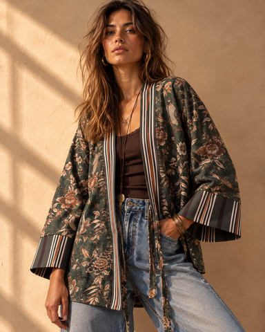 Kimono forrado c/ cinto SPARROW