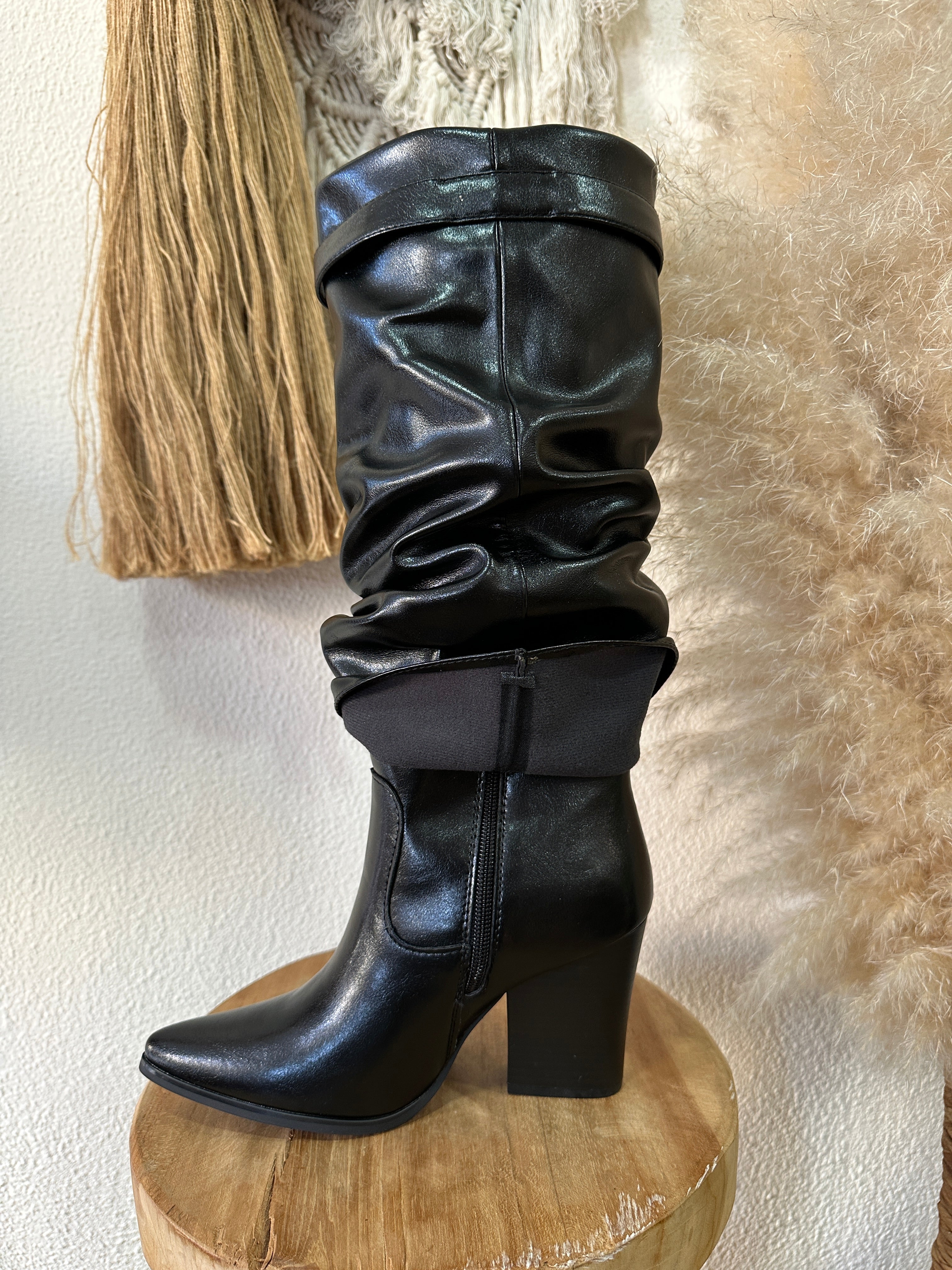 Botas c/polaina em ecopele NASHVILLE