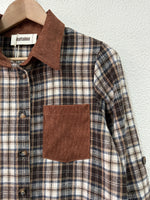 Load image in the gallery viewer,Camisa em flanela c/aplicações de bombazina KINSALE
