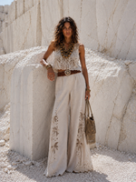 Load image in the gallery viewer,Conjunto de top e calças bordado MALIBU
