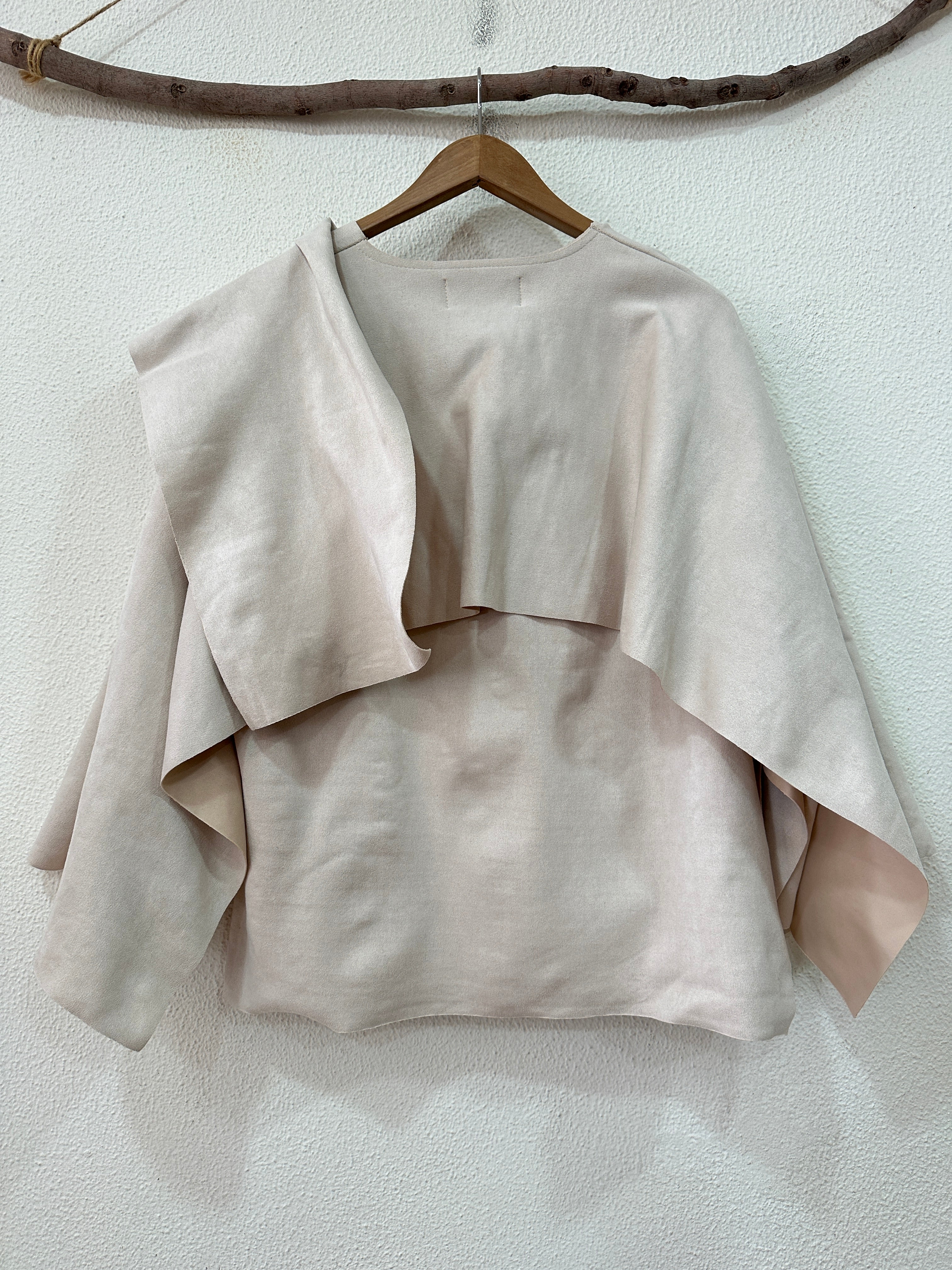 Casaco em suede c/cachecol TÁLIA