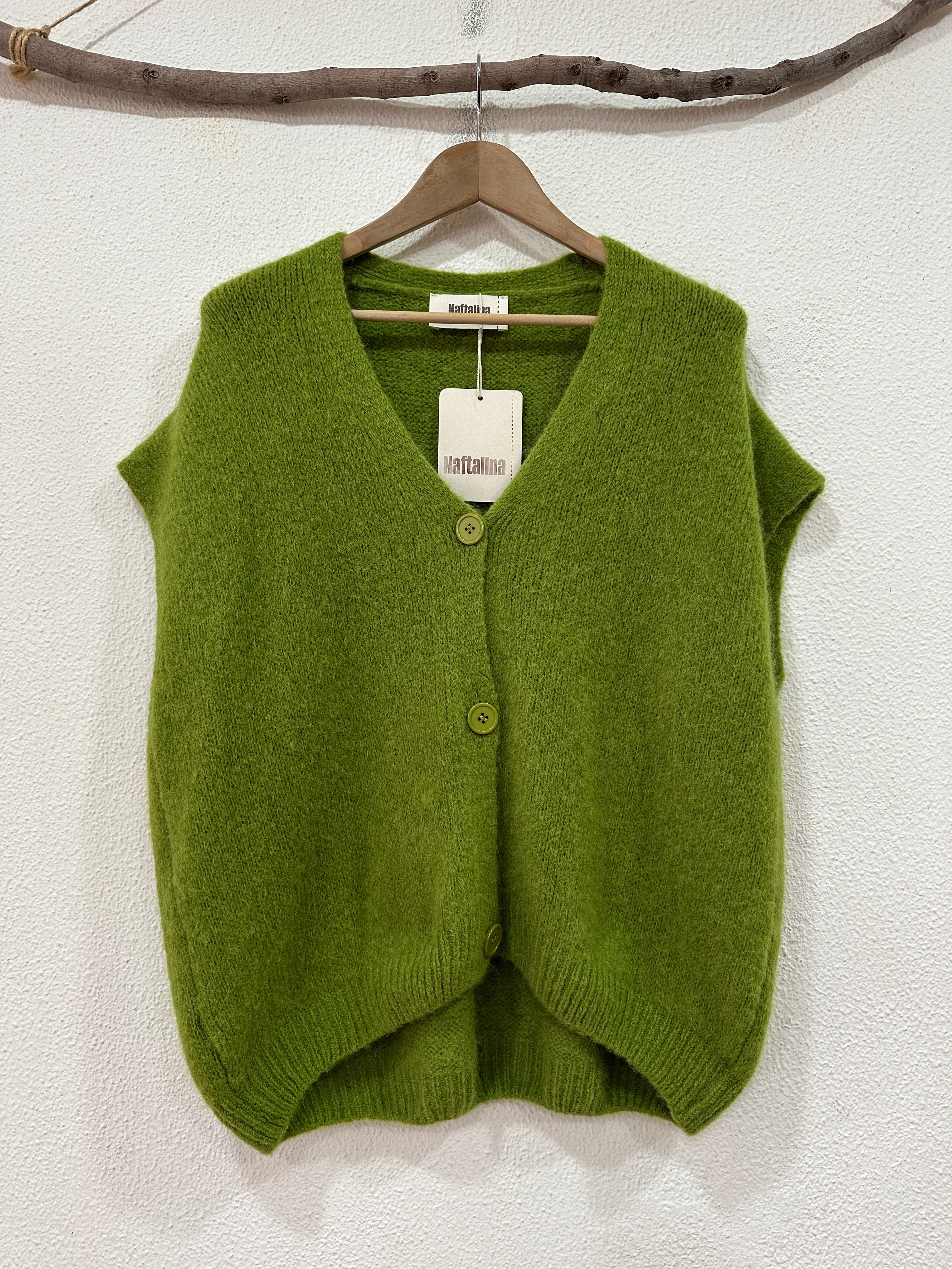 Colete oversize em malha ALPES