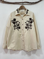 Carica l&#39;immagine nel visualizzatore della galleria,Camisa de algodão bordada CAMERON
