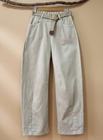 Chargez l'image dans la visionneuse de la galerie,Calças em sarja modelo baggy SANDY
