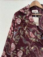 Carregar imagem no visualizador da galeria, Sobretudo em tecido efeito brocado c/ forro JAPAN
