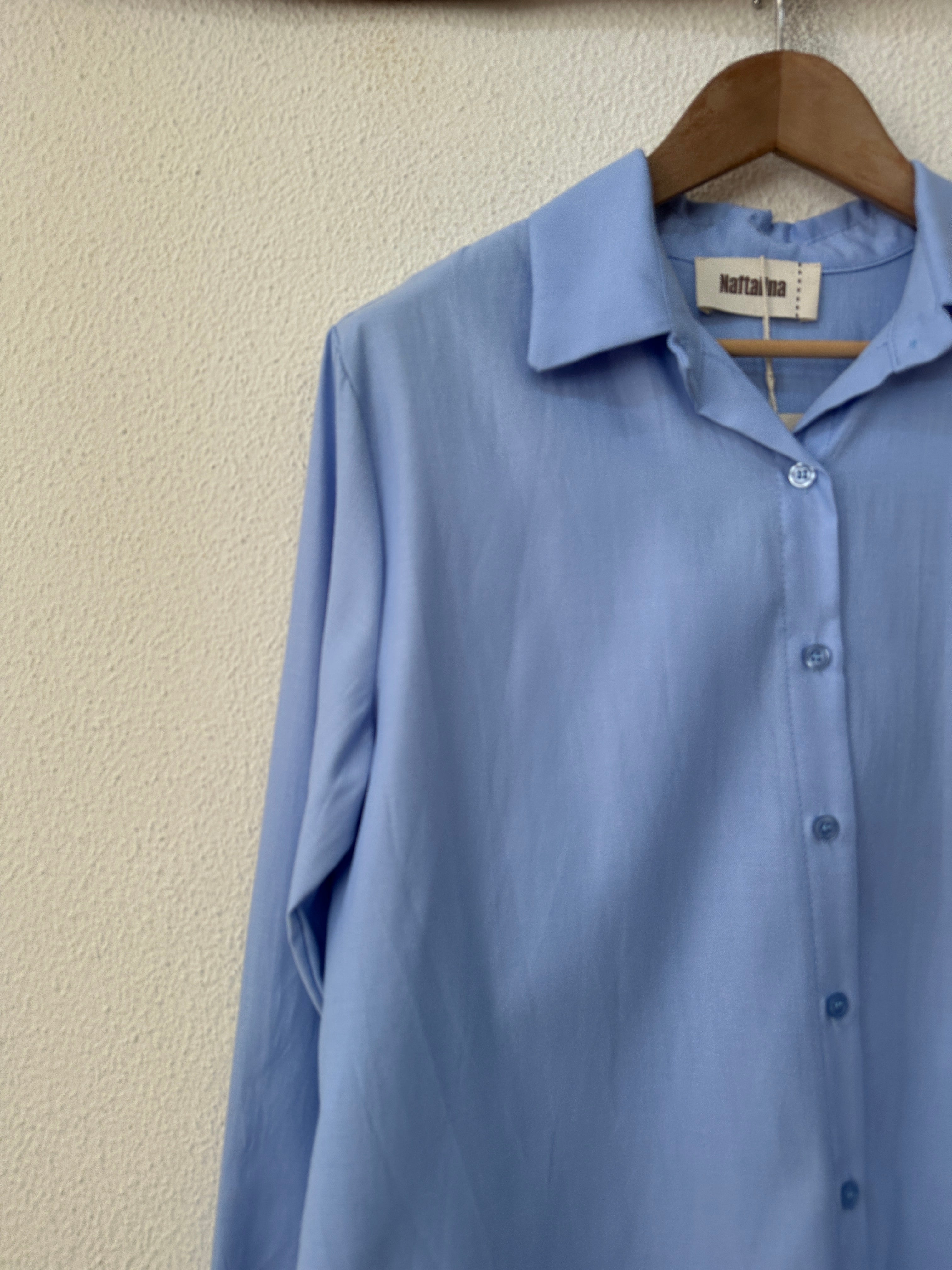 Camisa assimétrica em oxford LONDON