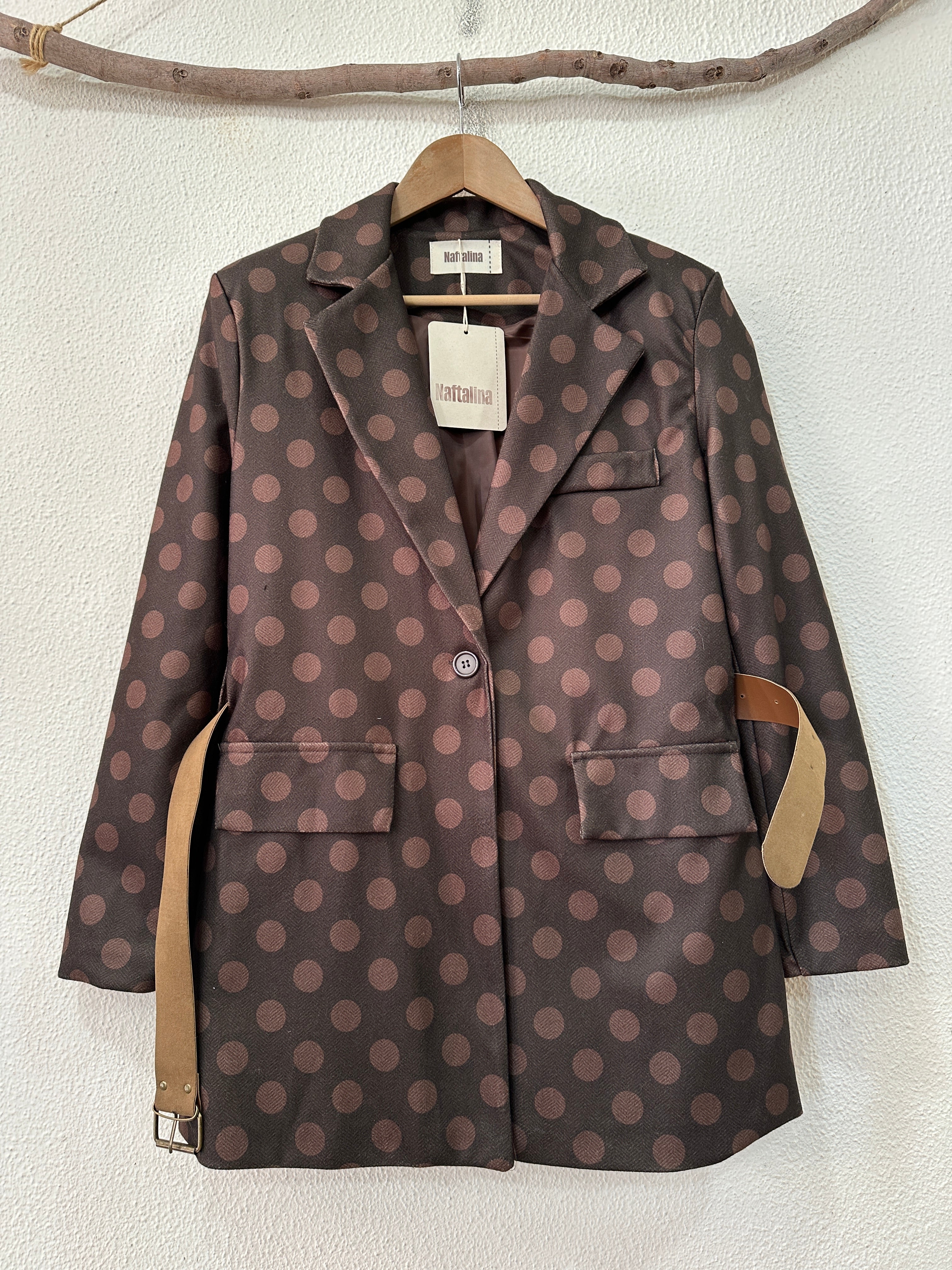 Blazer forrado c/cinto DAPPLE