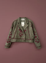 Carregar imagem no visualizador da galeria, Casaco efeito suede bordado AXEL
