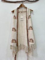 Carregar imagem no visualizador da galeria, Colete em algodão rústico BOHO VIBES
