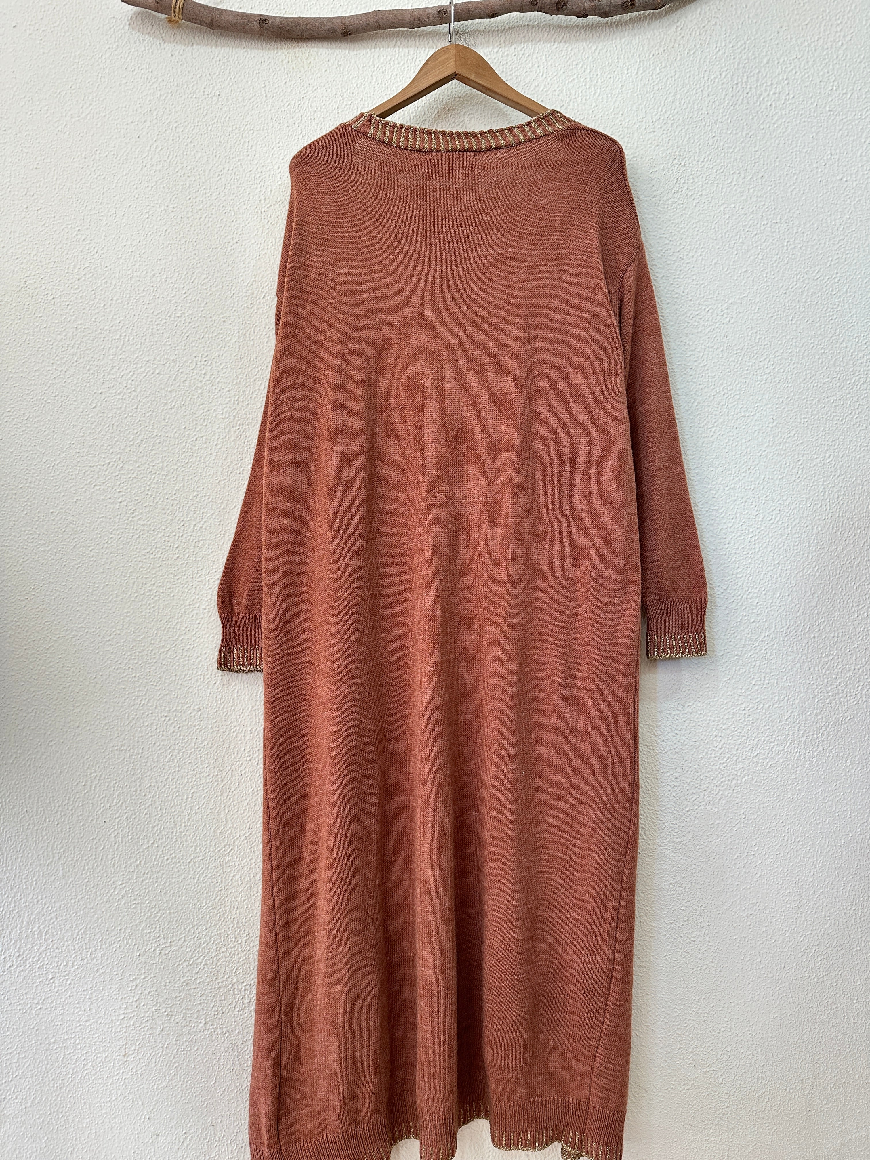 Casaco de malha comprido c/ brilho SUPERNOVA