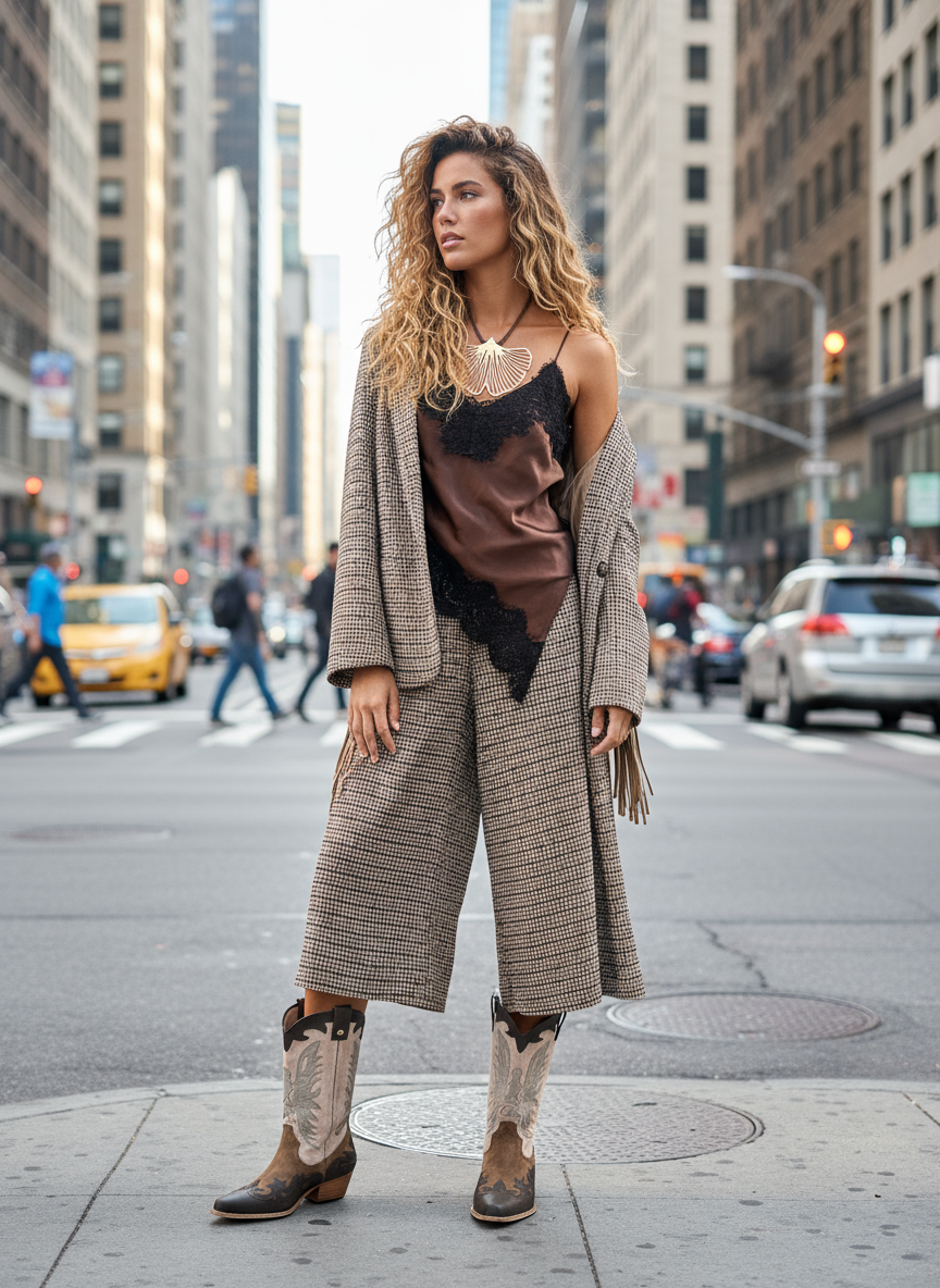 Blazer oversize c/franjas BLEND