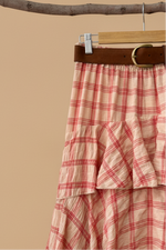 Carregar imagem no visualizador da galeria, Saia assimétrica c/ folhos CHÂTEAUX
