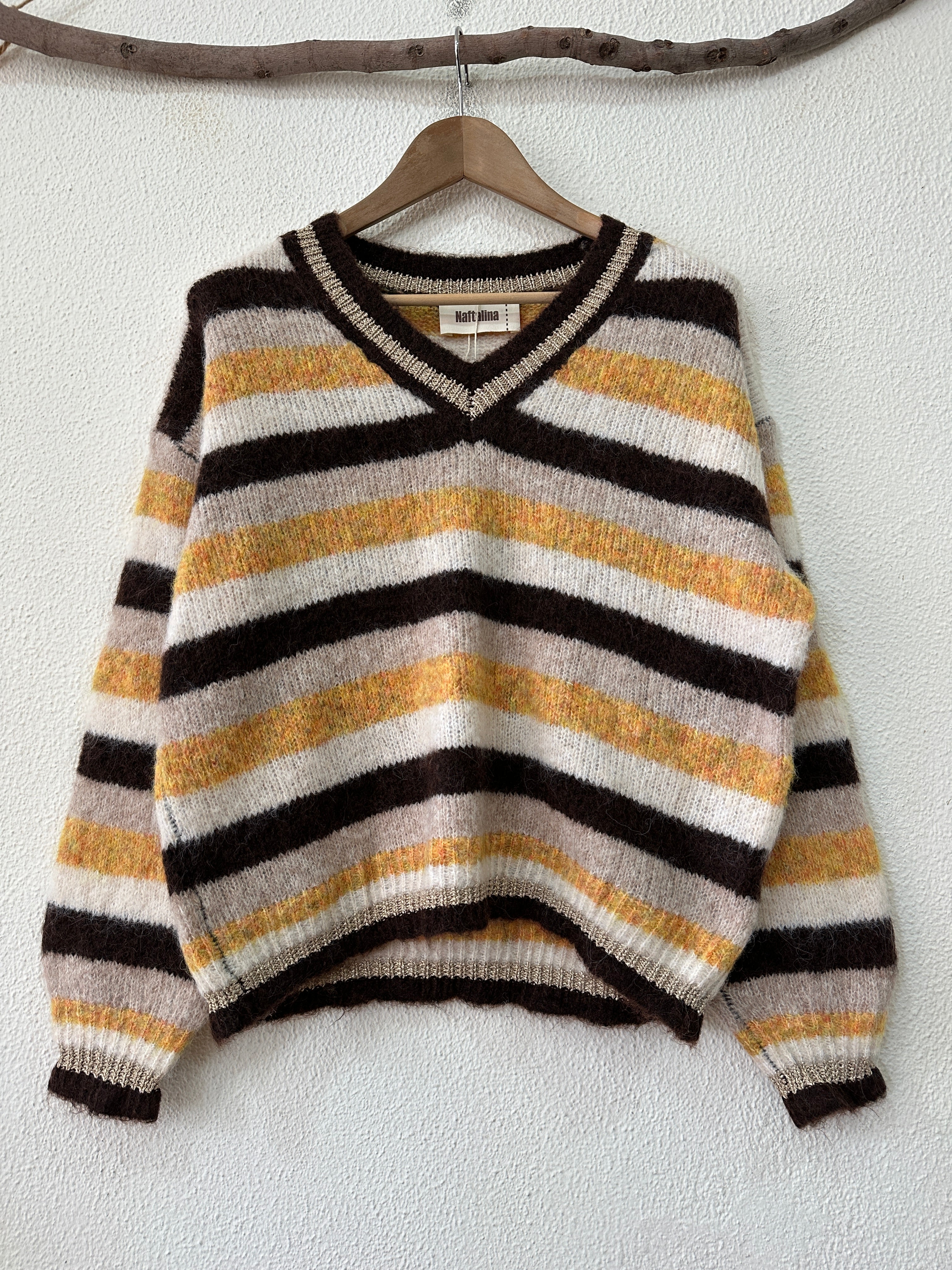 Camisola de malha c/detalhe em dourado LIZZA