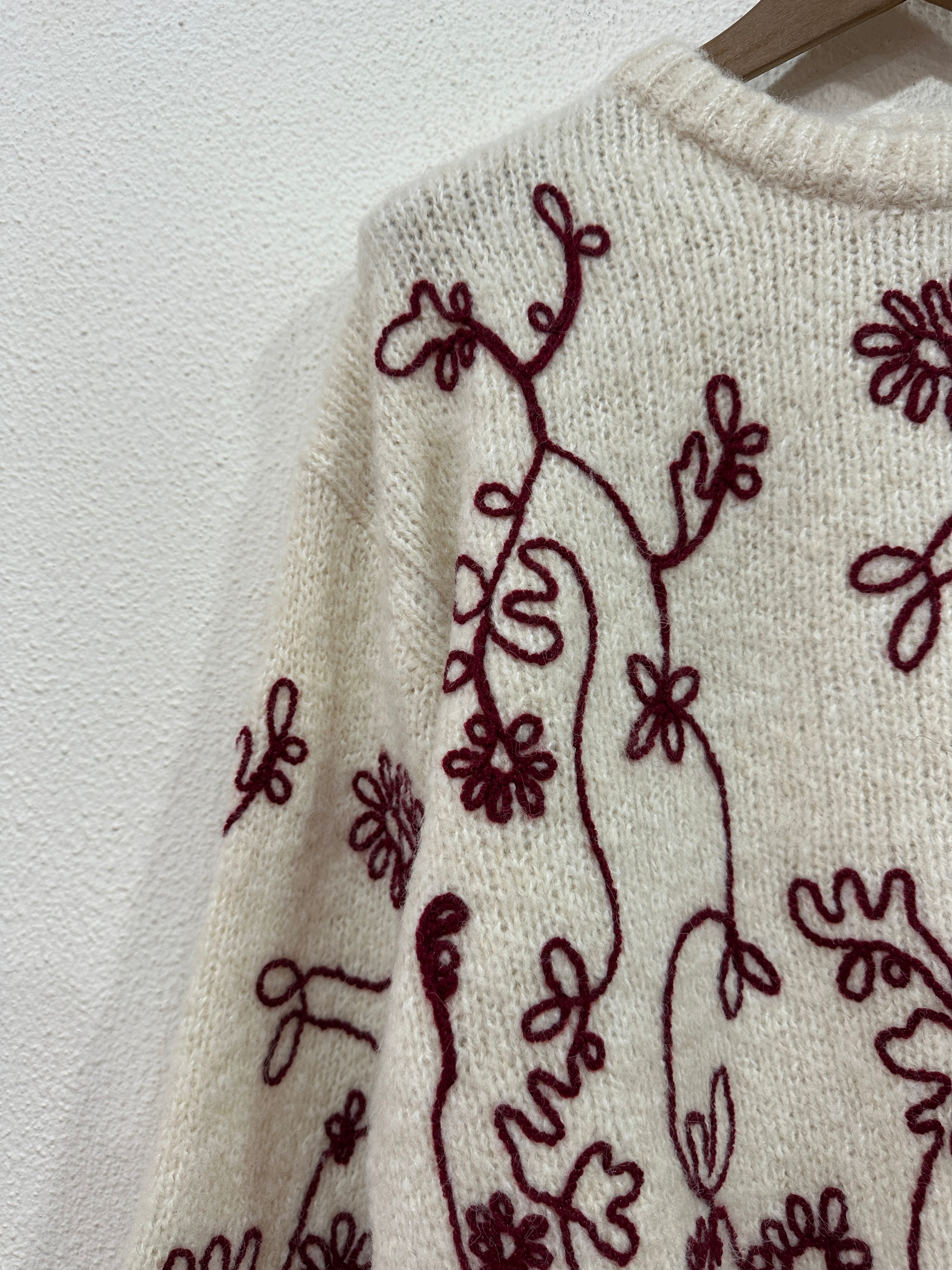 Camisola de malha bordada ANASTACIA