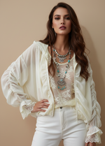 Load image in the gallery viewer,Bomber forrado c/ renda AIKO
