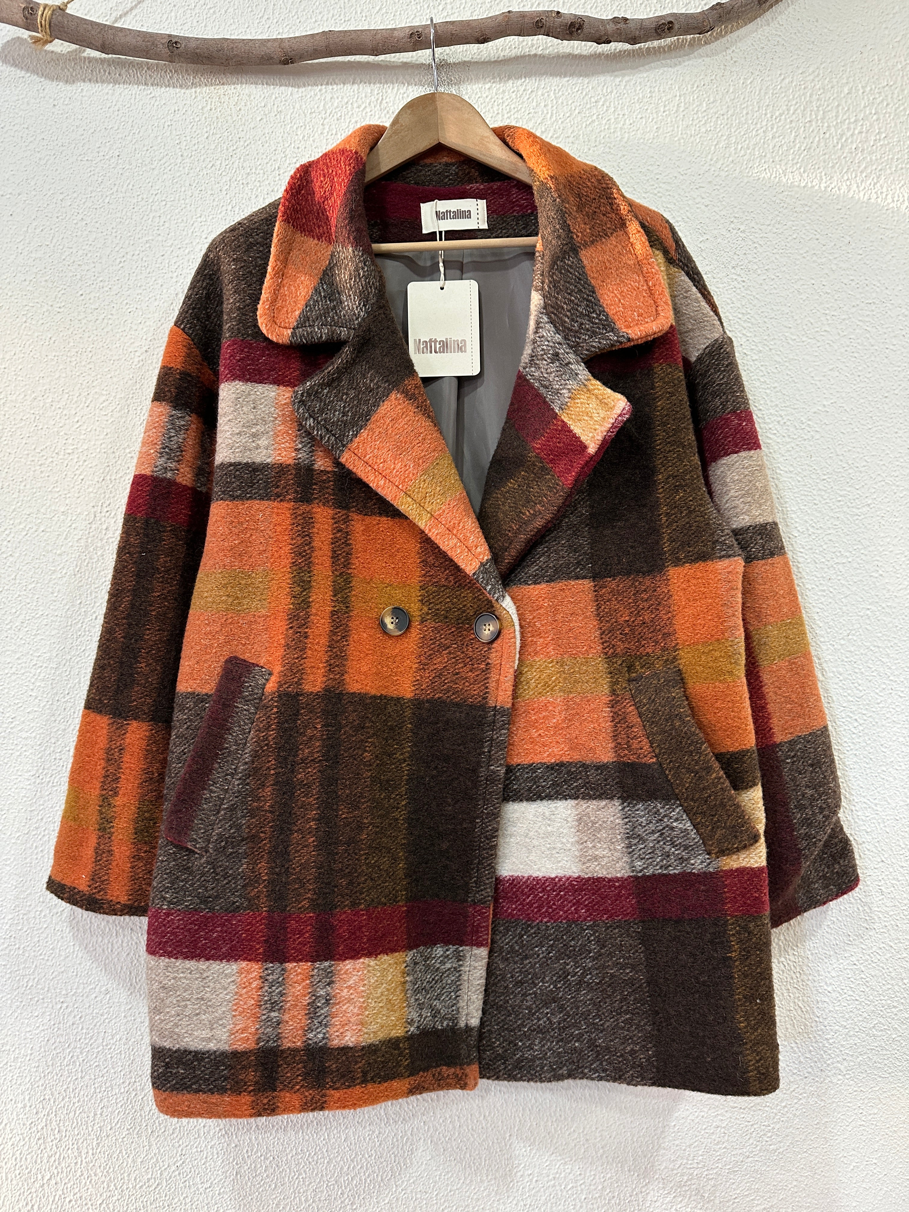 Sobretudo em fazenda oversize PUMPKIN