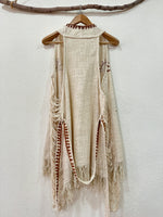 Carregar imagem no visualizador da galeria, Colete em algodão rústico BOHO VIBES
