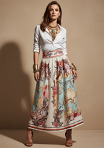 Cargue la imagen en el visor de la galería,Saia c/ linho CAPRI
