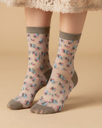 Carregar imagem no visualizador da galeria, Meias curtas semi-transparentes DELICATE (vários padrões)

