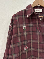 Carica l&#39;immagine nel visualizzatore della galleria,Camisa de flanela c/ bordados BLOOM
