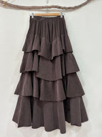 Load image in the gallery viewer,Saia em microbombazina c/ folhos ASPEN
